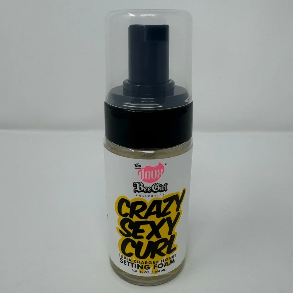 NWT - THE DOUX BEE GIRL CRAZY SEXY CURL HONEY SETTING FOAM, hair, salon, styling